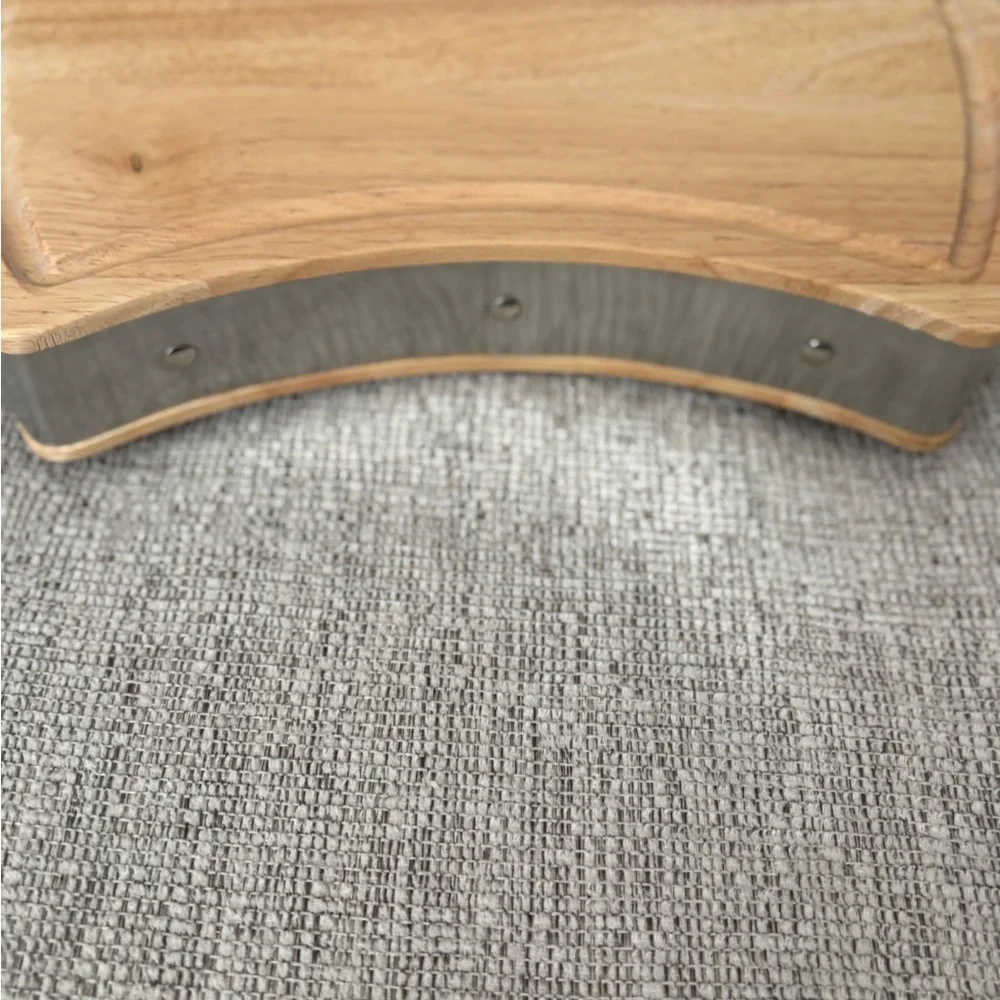 Towle Silversmiths 2 Inch Thick Maple Wood Butcher Block Serving Cutting Board